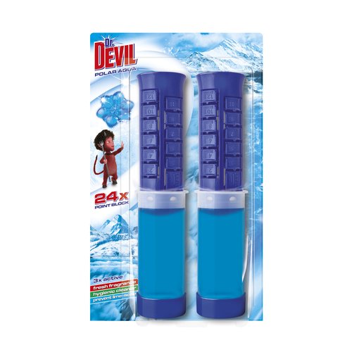 DR.DEVIL WC POINT BLOCK 2x75ML POLAR AQU