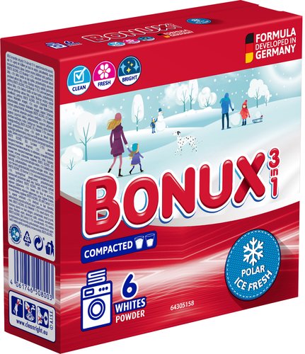 BONUX 6PD WHITE POLAR ICE FRESH 390g 755