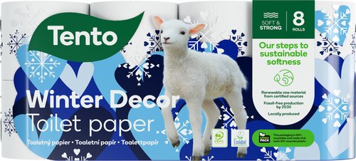 T.PAPIR 8ks  TENTO WINTER DECOR 3VRS