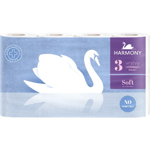 T.PAPIR 8ks  HARMONY SOFT 3vrstv 4454