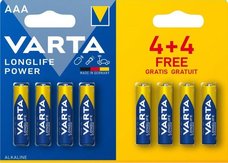 BATERIE VARTA AL3 LONGLIFE MIKRO AAA 4+4